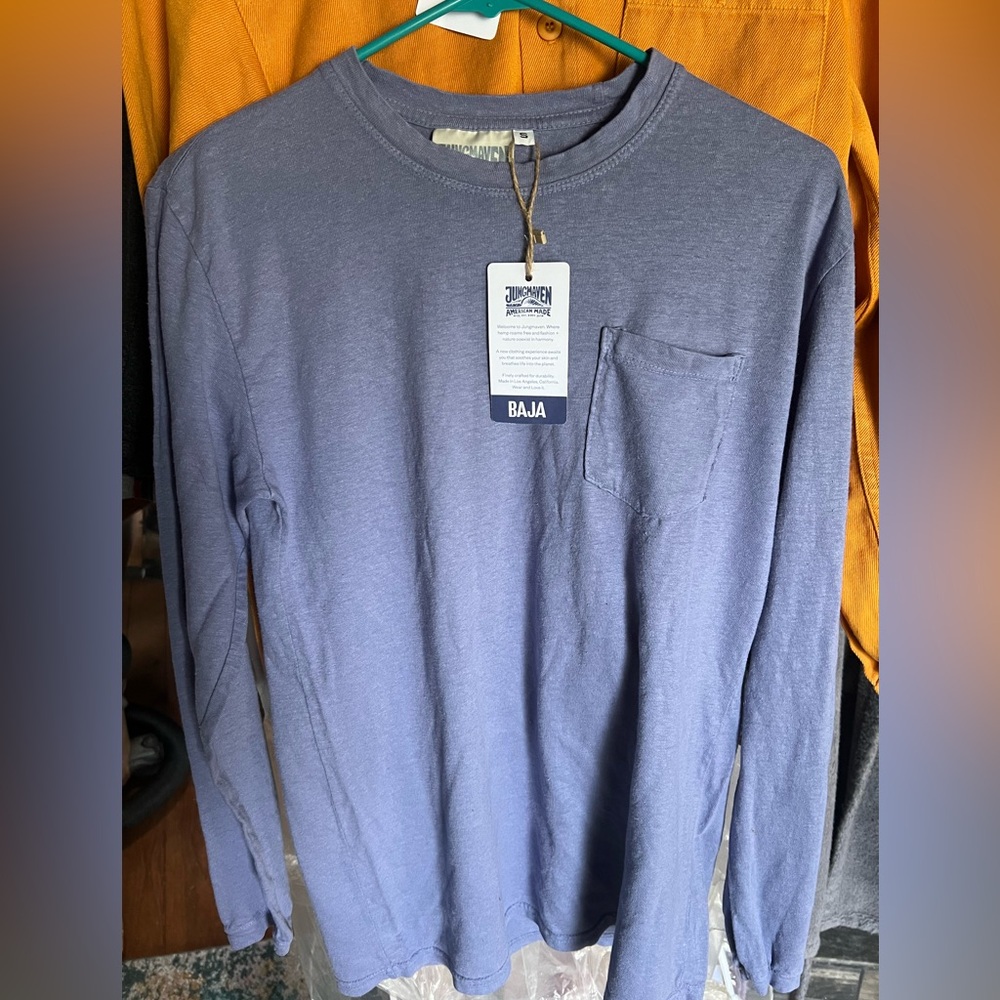 NWT Jungmaven Baja Long Sleeve Tee - Small in Periwinkle